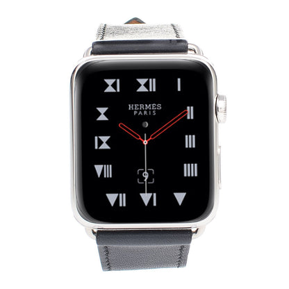 Hermes Swift 44mm Apple Watch Single Tour Bleu Indigo 1 of 8