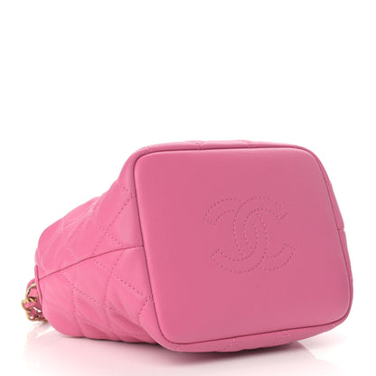 Chanel Lambskin Quilted Small Perfect Meeting Hobo Pink 4 of 10