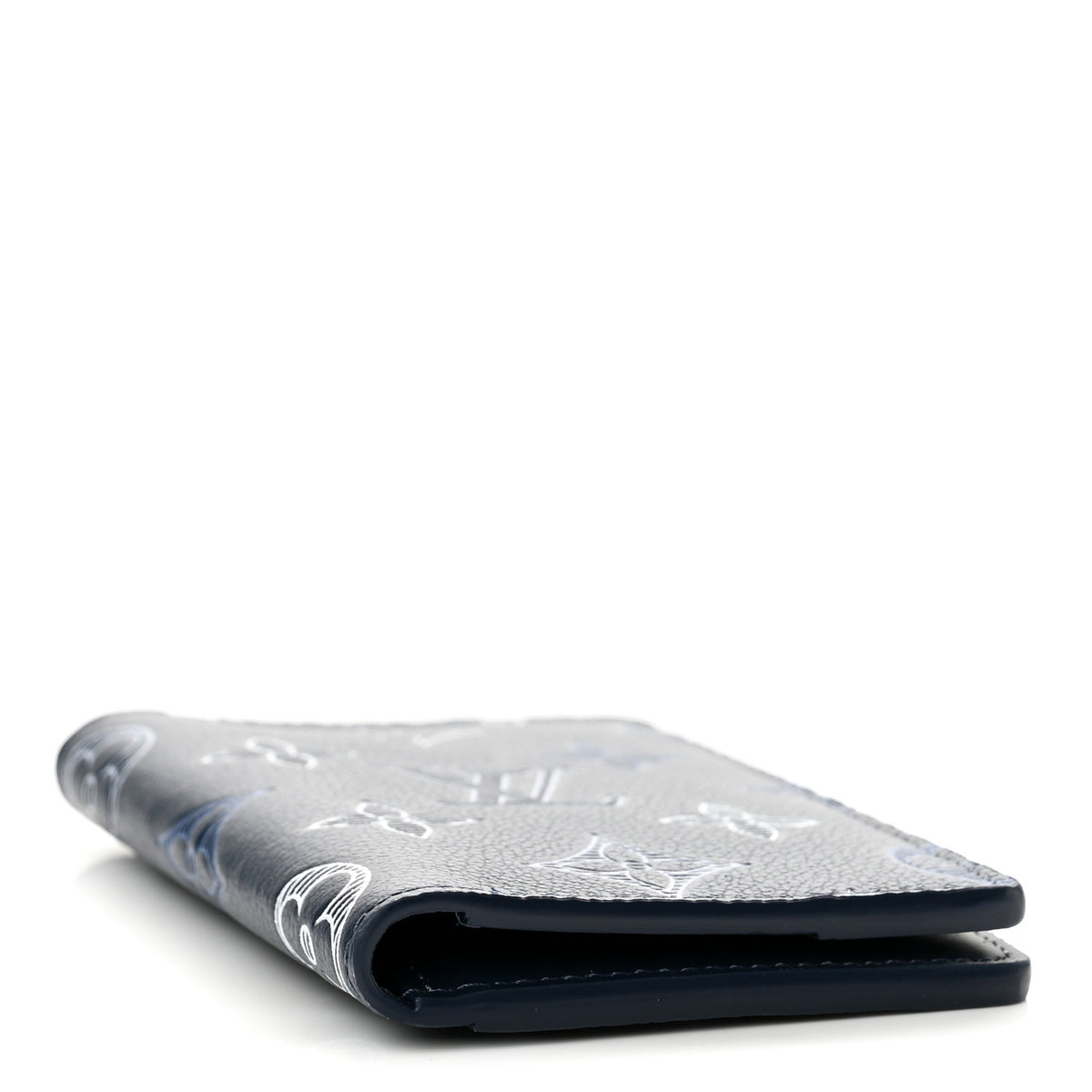 Louis Vuitton Calfskin Monogram Shadow Pocket Organizer Navy White 4 of 6