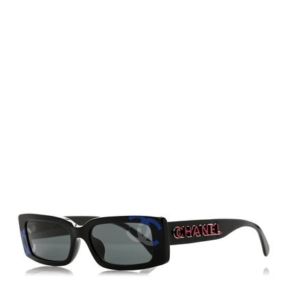 Chanel Acetate CC Sunglasses 71473A Black 1 of 8