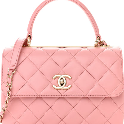 Chanel Lambskin Quilted Small Trendy CC Flap Dual Handle Bag Pink 8 of 11