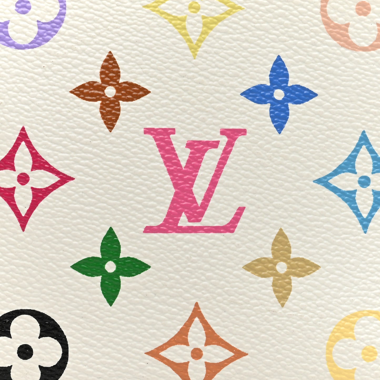 Monogram Multicolor Pochette Accessories White