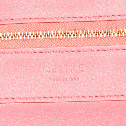 Celine Lambskin Horizontal Bi-Color Cabas Pink Rust 6 of 12