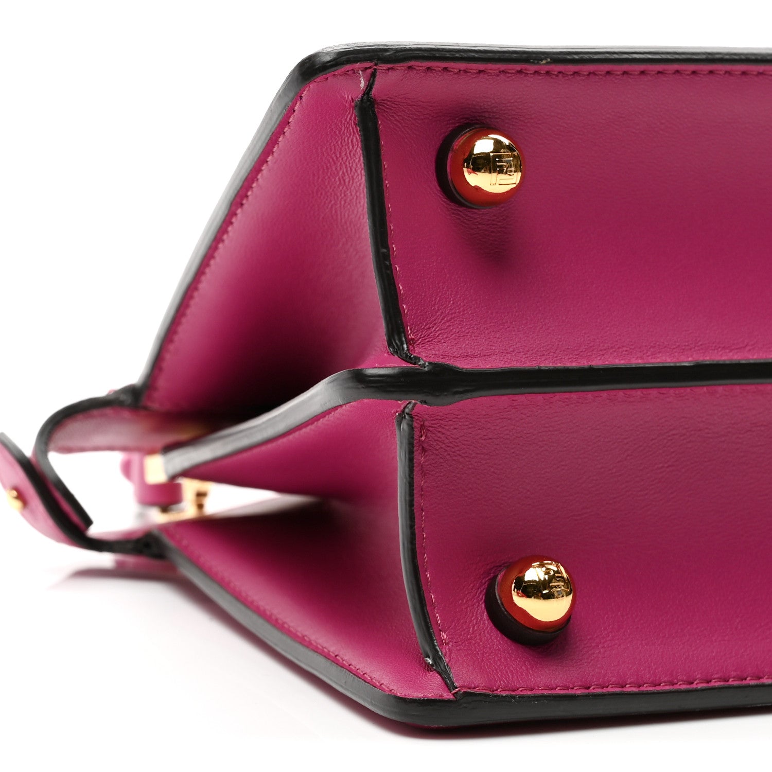 Fendi Shiny Nappa Petite Peekaboo I SEE U Satchel Ciclamino Pilar 9 of 10