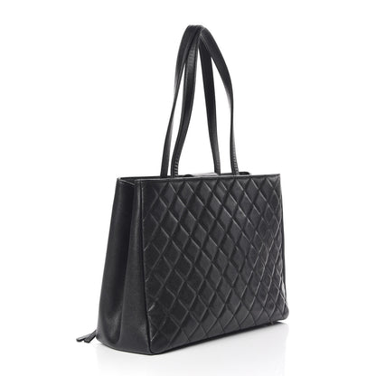 Chanel Caviar Quilted Large Business Affinity Shopping Bag Black 3 of 14
