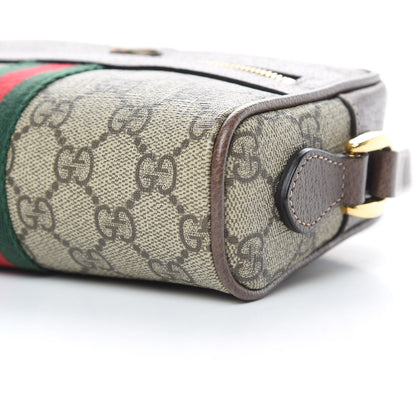 Gucci GG Supreme Monogram Web Mini Ophidia Shoulder Bag Brown 10 of 10