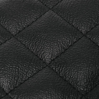 Chanel Goatskin Quilted CC Box Clutch With Chain Black 13 of 16