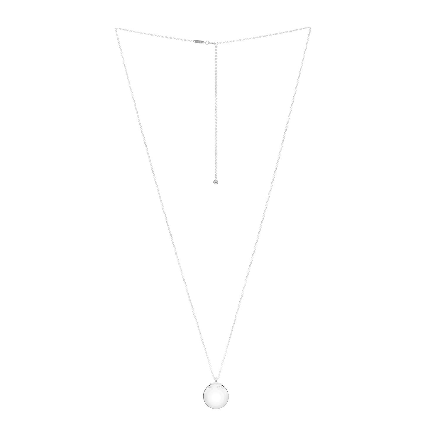 Tiffany Sterling Silver 19mm HardWear Ball Pendant Necklace 3 of 4
