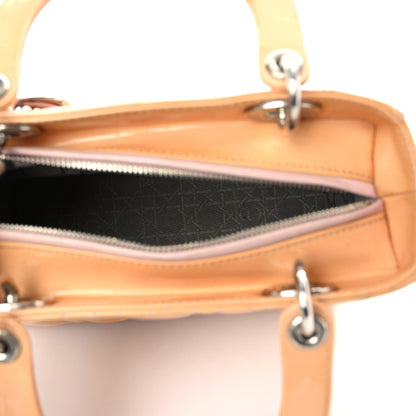 Christian Dior Patent Cannage Medium Lady Dior Beige 16 of 20