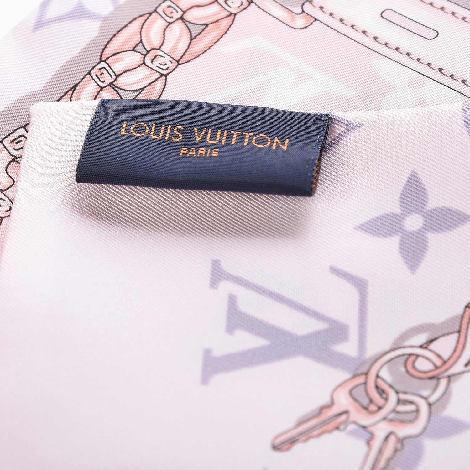 Louis Vuitton Silk Monogram Confidential Bandeau Light Pink 3 of 4