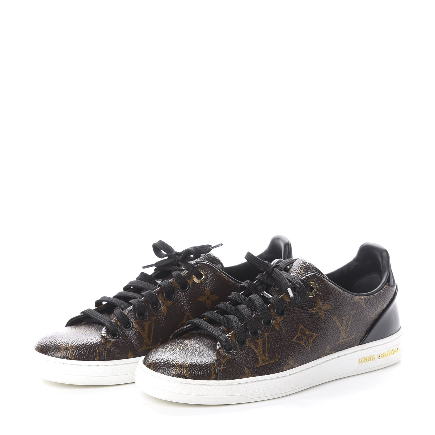 Louis Vuitton Patent Monogram Frontrow Sneakers 36 3 of 7