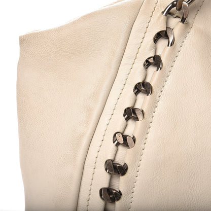 Chanel Calfskin Large East West Modern Chain Tote White 14 of 14
