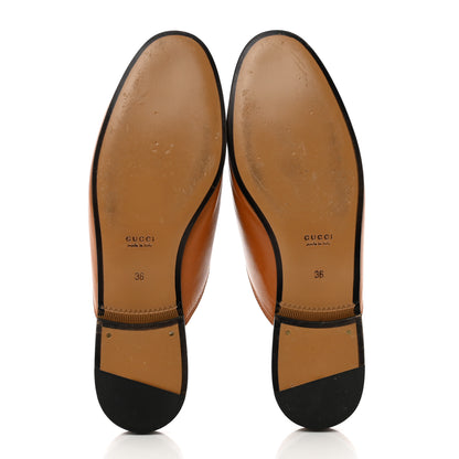 Gucci Malaga Kid Womens Princetown Slippers 36 Cognac 5 of 9