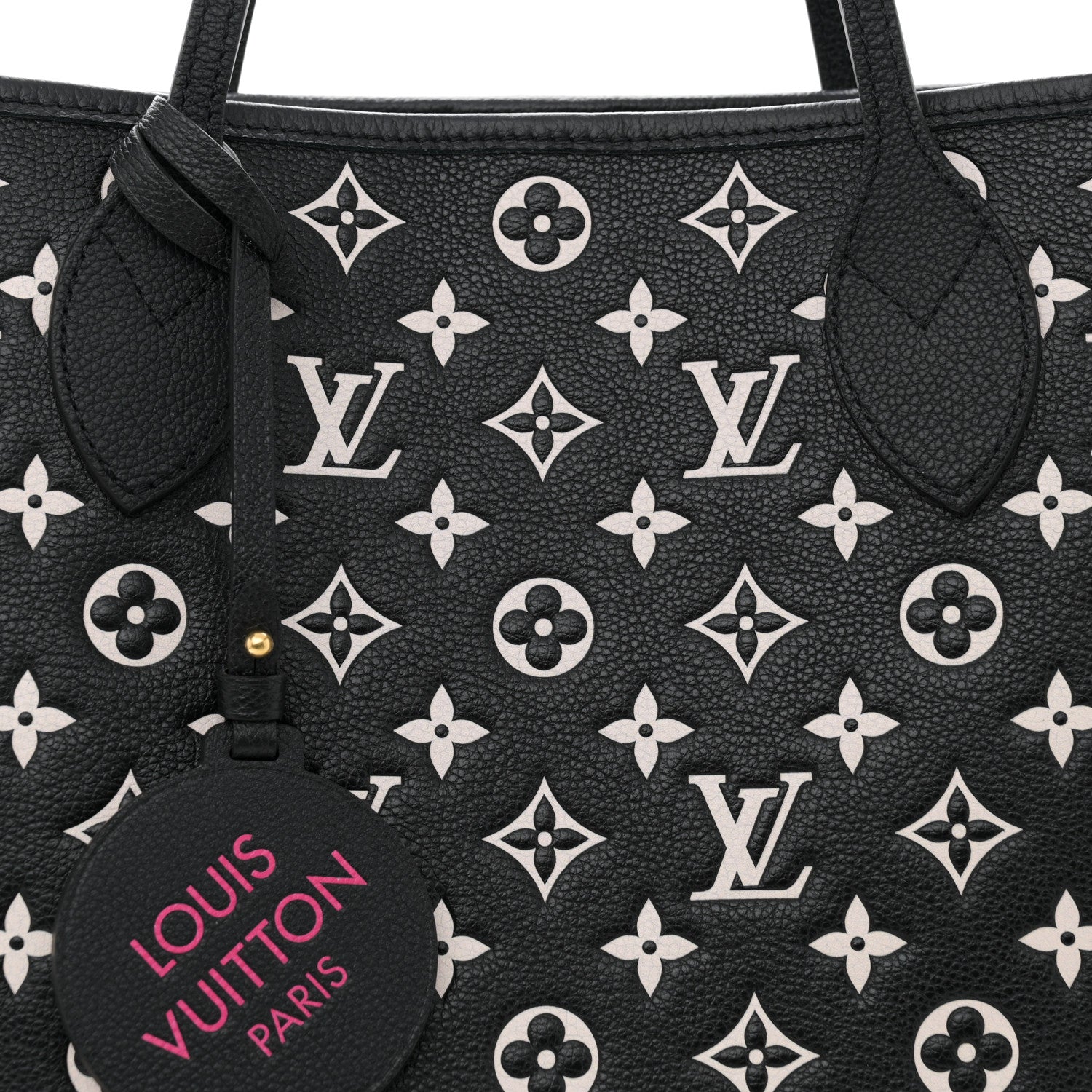 Louis Vuitton Empreinte Spring In The City Neverfull MM Black White Pink 10 of 13