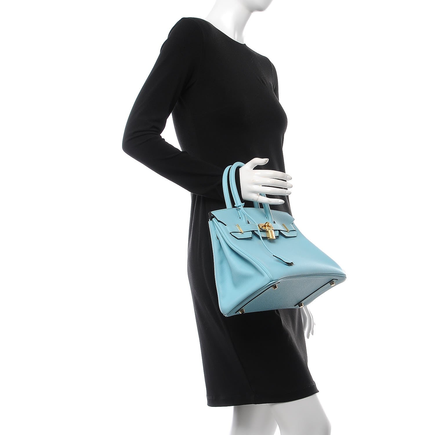 Hermes Epsom Birkin 30 Bleu Atoll 2 of 35