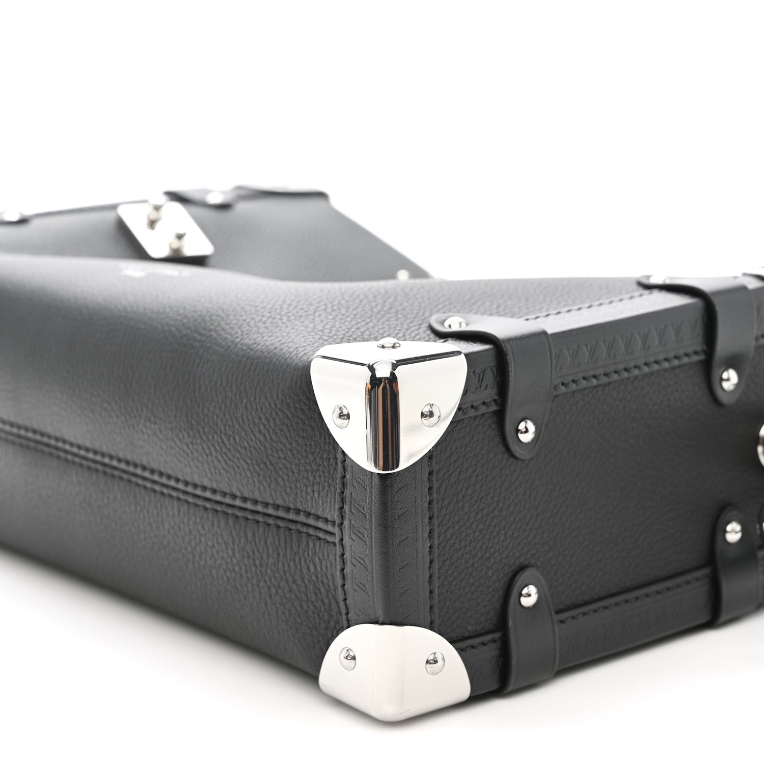 Louis Vuitton Calfskin Side Trunk MM Black 10 of 10