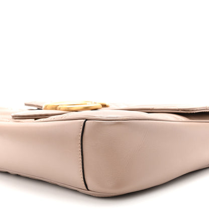 Gucci Calfskin Matelasse Medium GG Marmont Shoulder Bag Porcelain Rose 10 of 10
