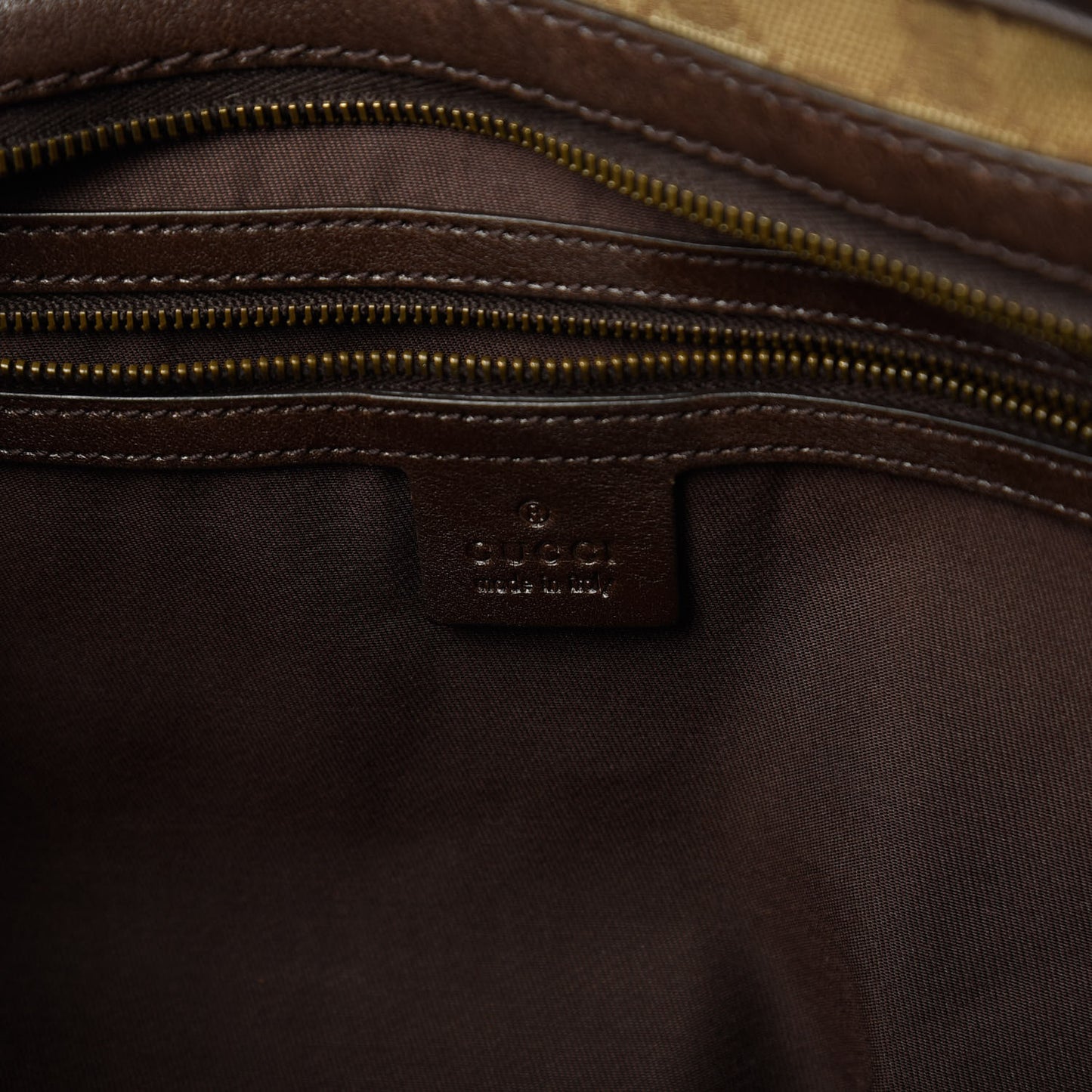 Monogram Medium Interlocking G Icon Boston Dark Brown