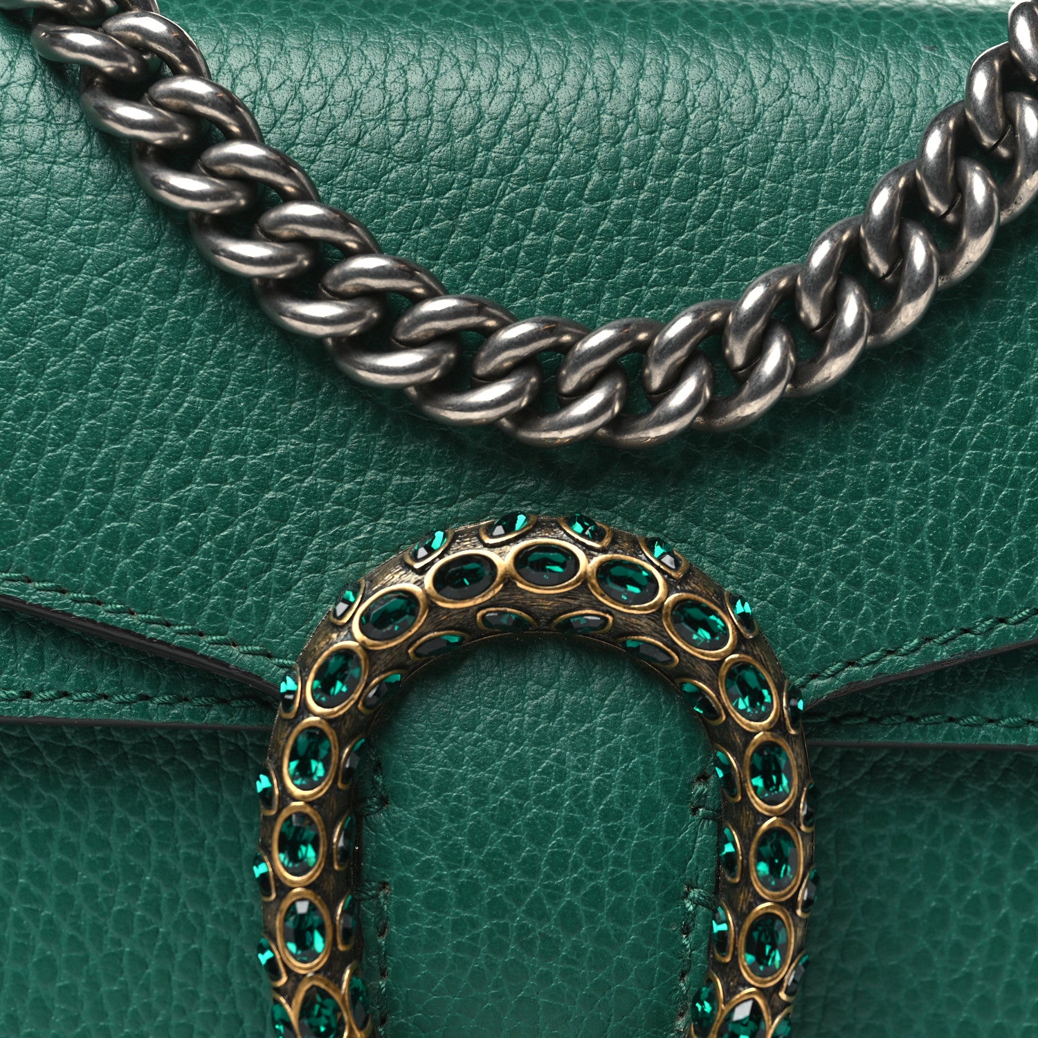 Gucci Calfskin Mini Dionysus Shoulder Bag Emerald 8 of 10