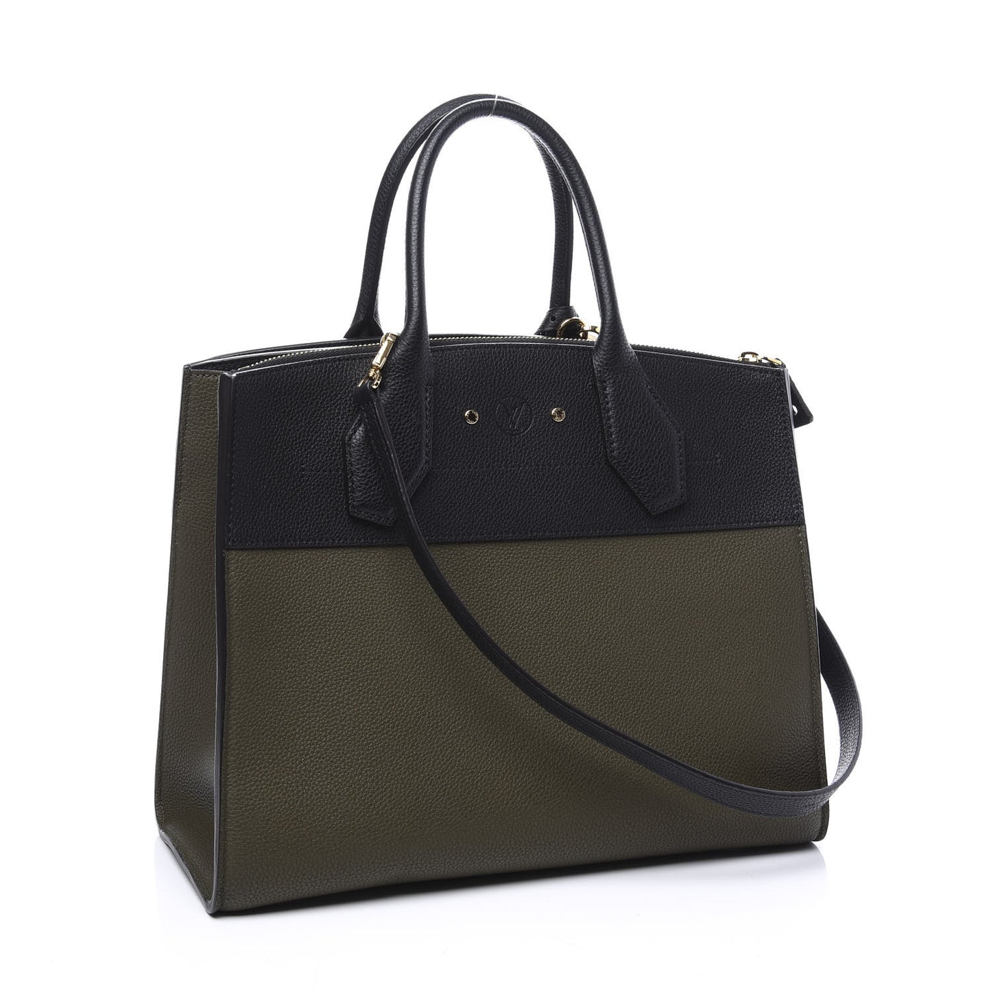 Calfskin City Steamer MM Kaki Black