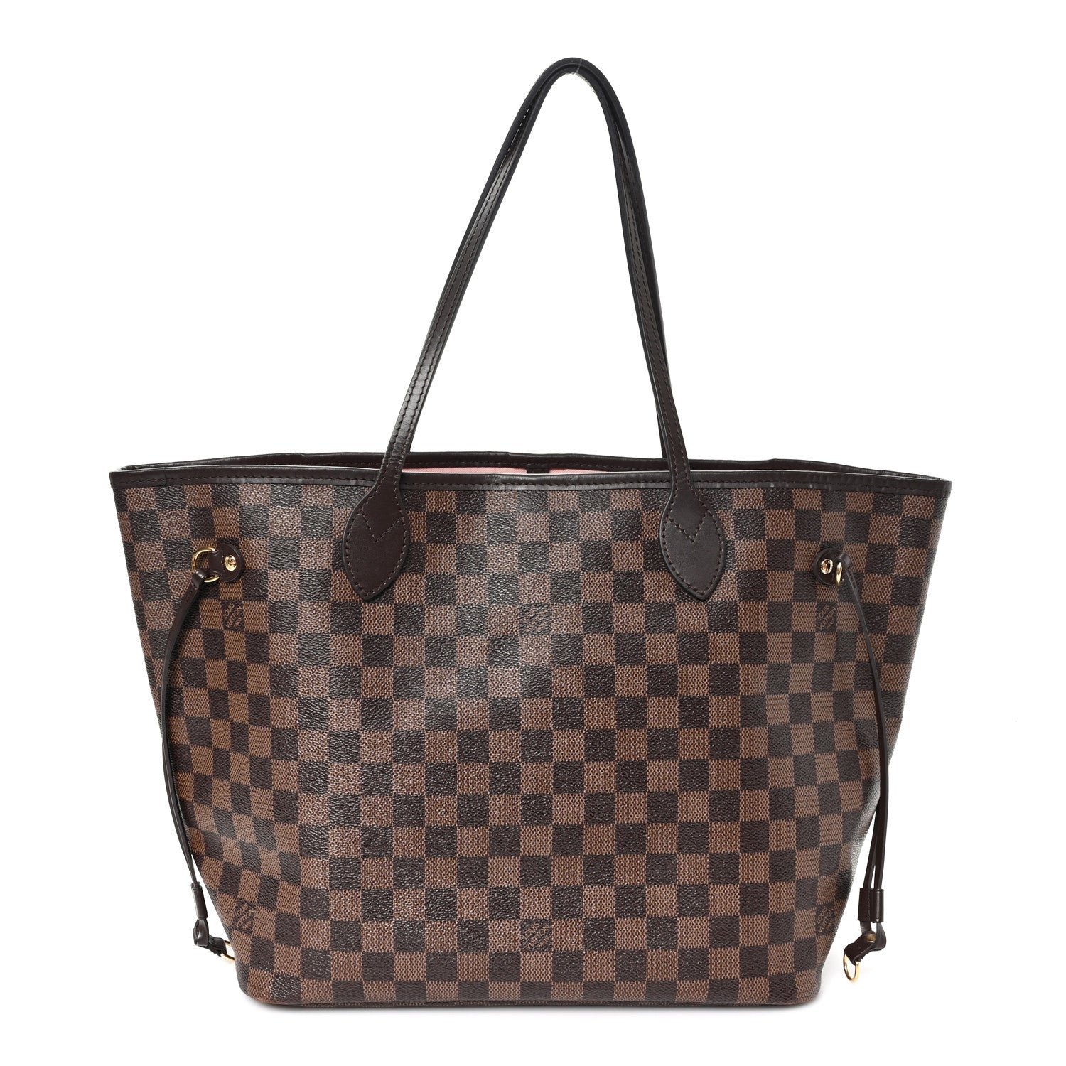 Louis Vuitton Damier Ebene Neo Neverfull MM Rose Ballerine 1 of 11