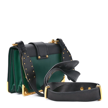 Prada City Calf Saffiano Cahier Bag Biliardo Black 3 of 10
