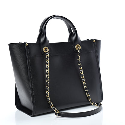 Chanel Caviar Small Studded Deauville Tote Black 2 of 10