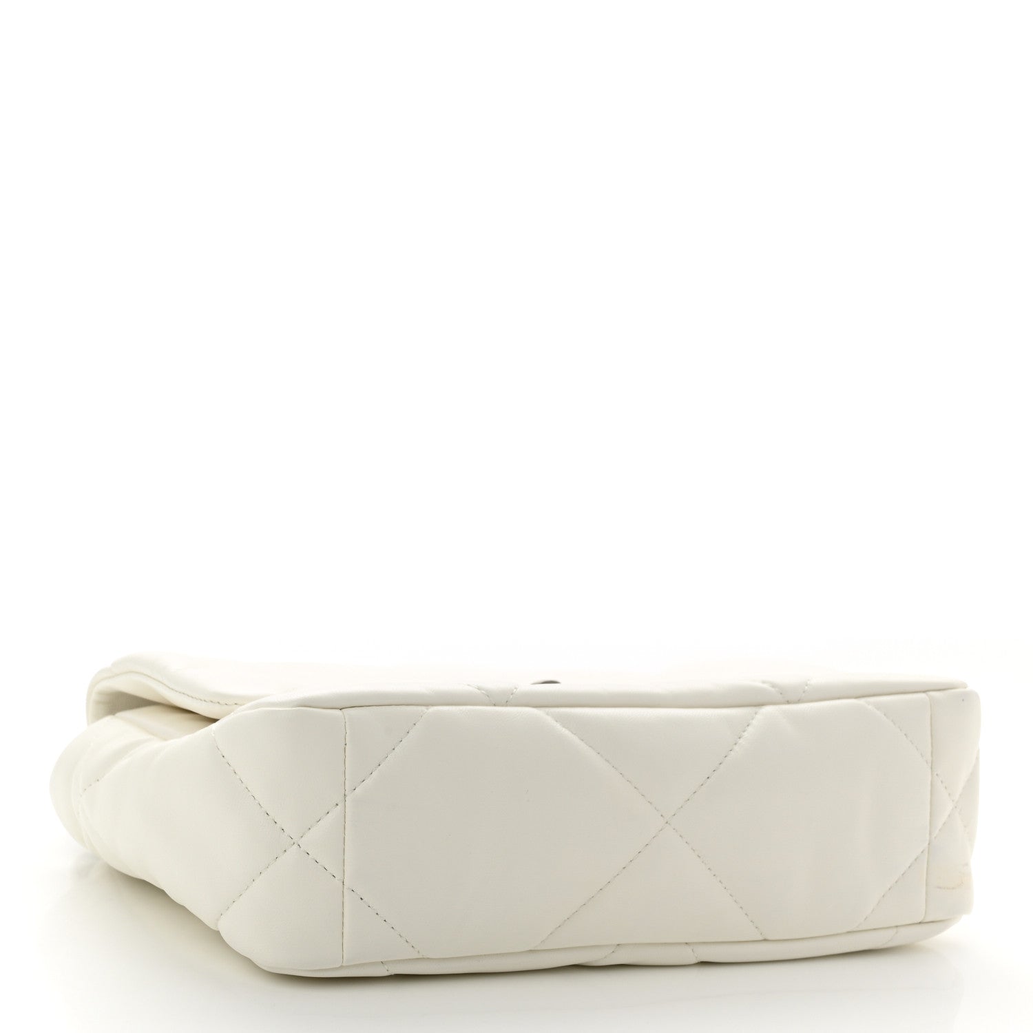 Chanel Lambskin Quilted Medium Chanel 19 Flap White 4 of 11