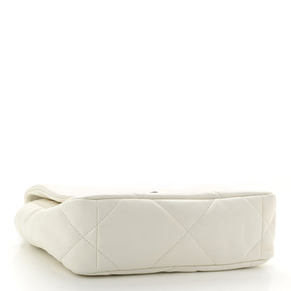 Chanel Lambskin Quilted Medium Chanel 19 Flap White 4 of 11