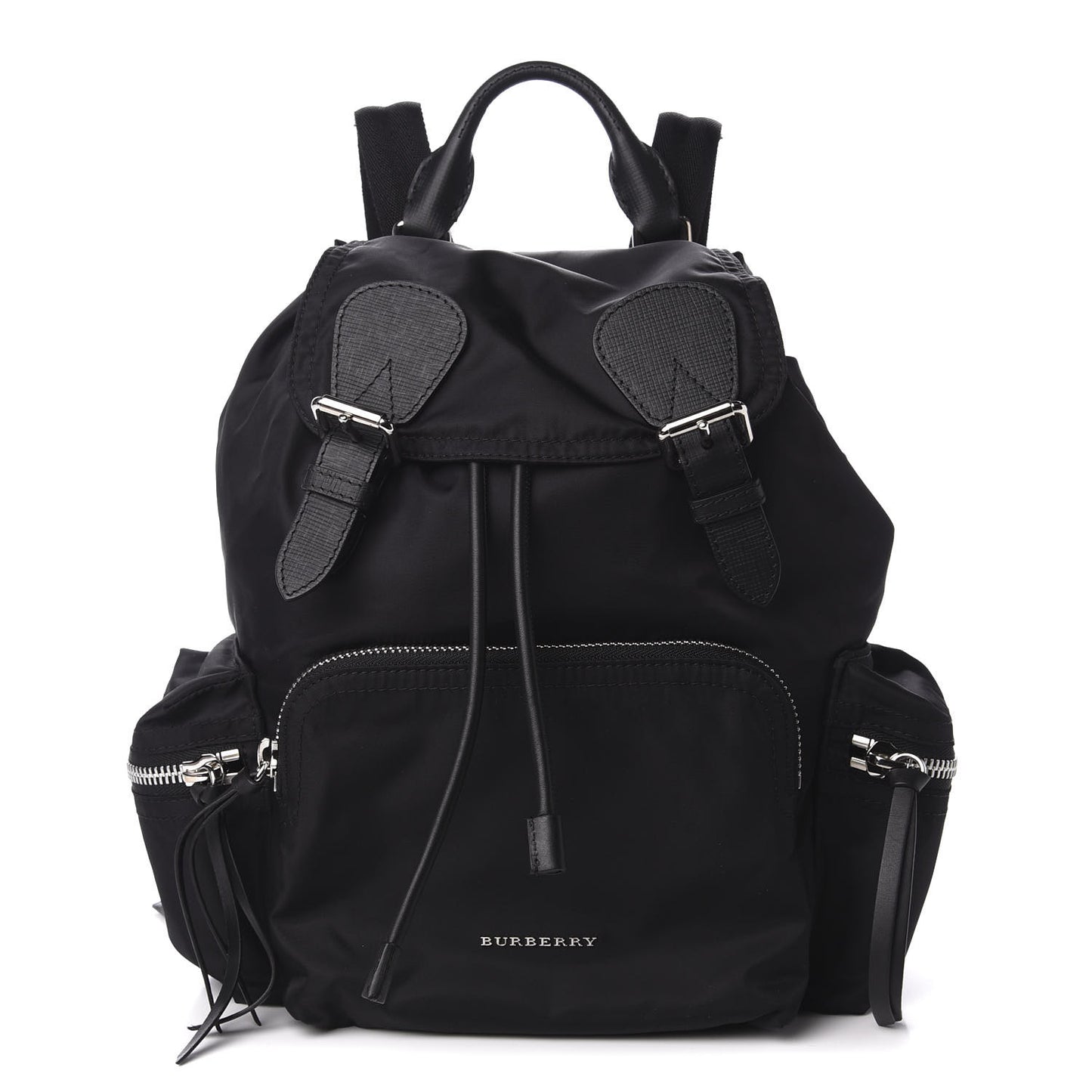 Nylon Medium Rucksack Backpack Black