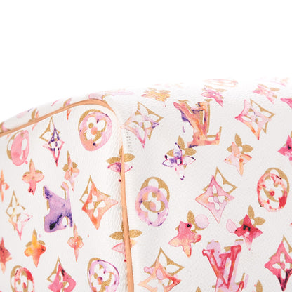 Louis Vuitton Watercolor Aquarelle Speedy 35 White 8 of 11