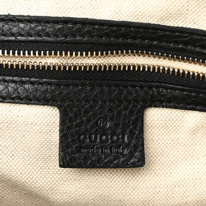 Gucci Calfskin Vintage Web Medium Boston Black 6 of 14