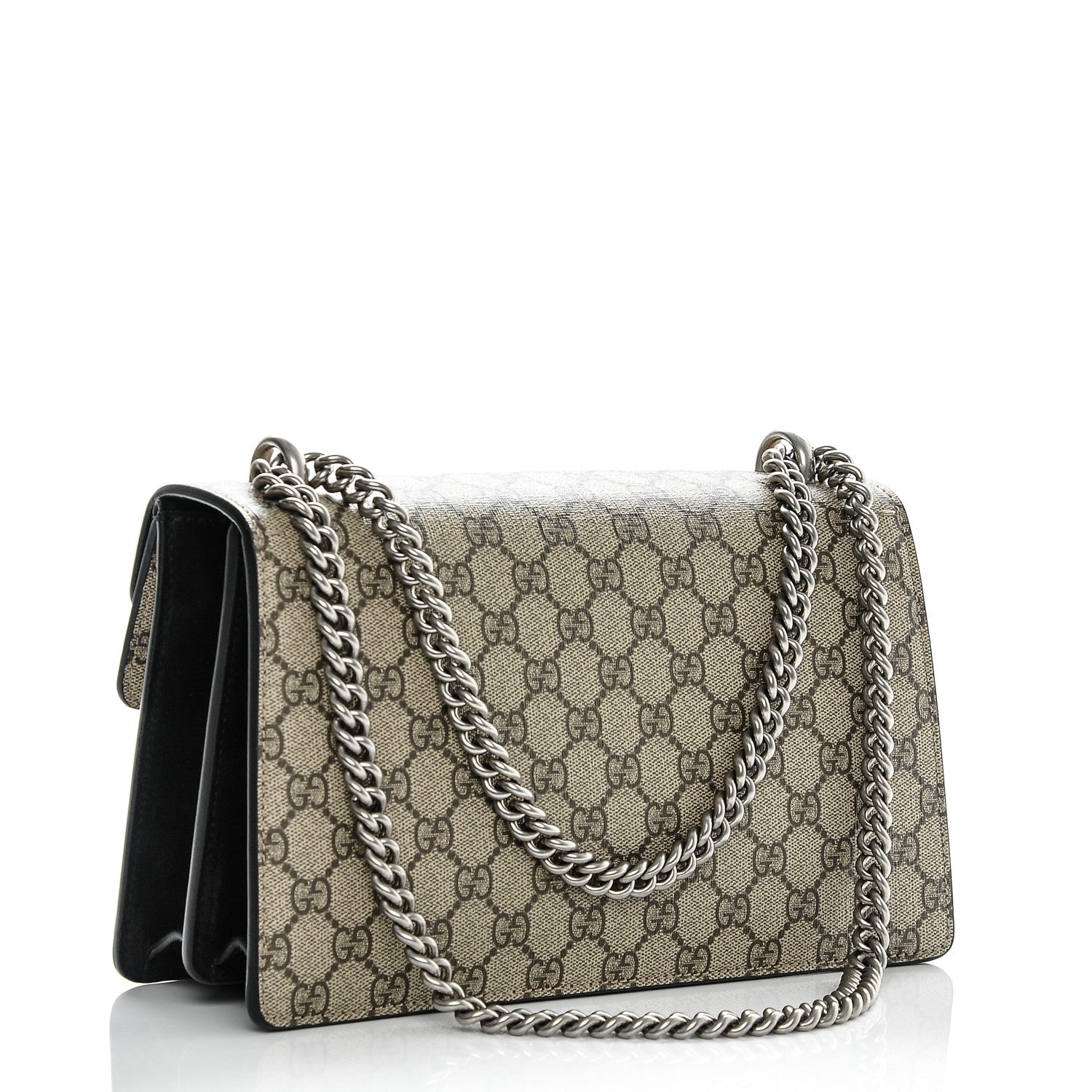 Gucci GG Supreme Monogram Small Dionysus Shoulder Bag Black 3 of 7