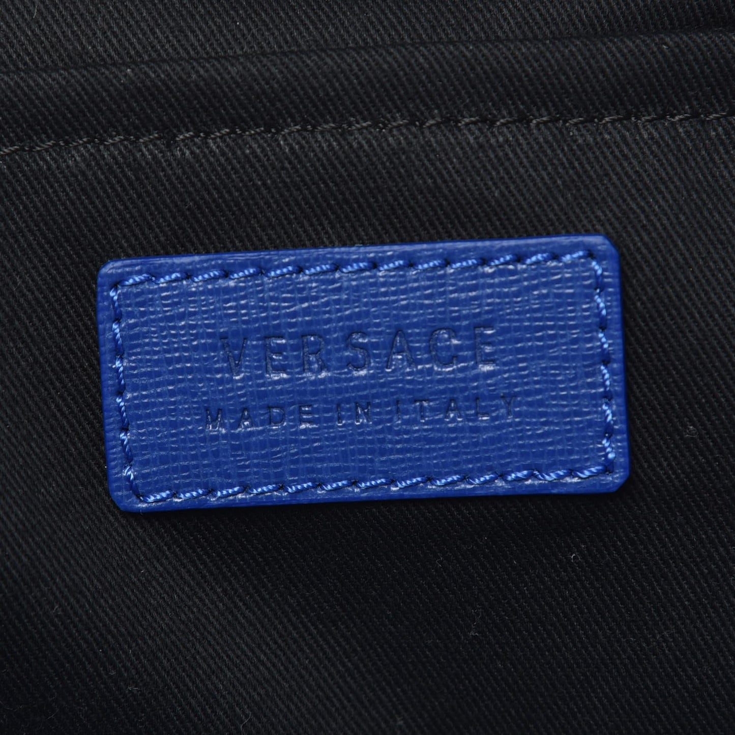 Calfskin Saffiano Duffle Bag Blue