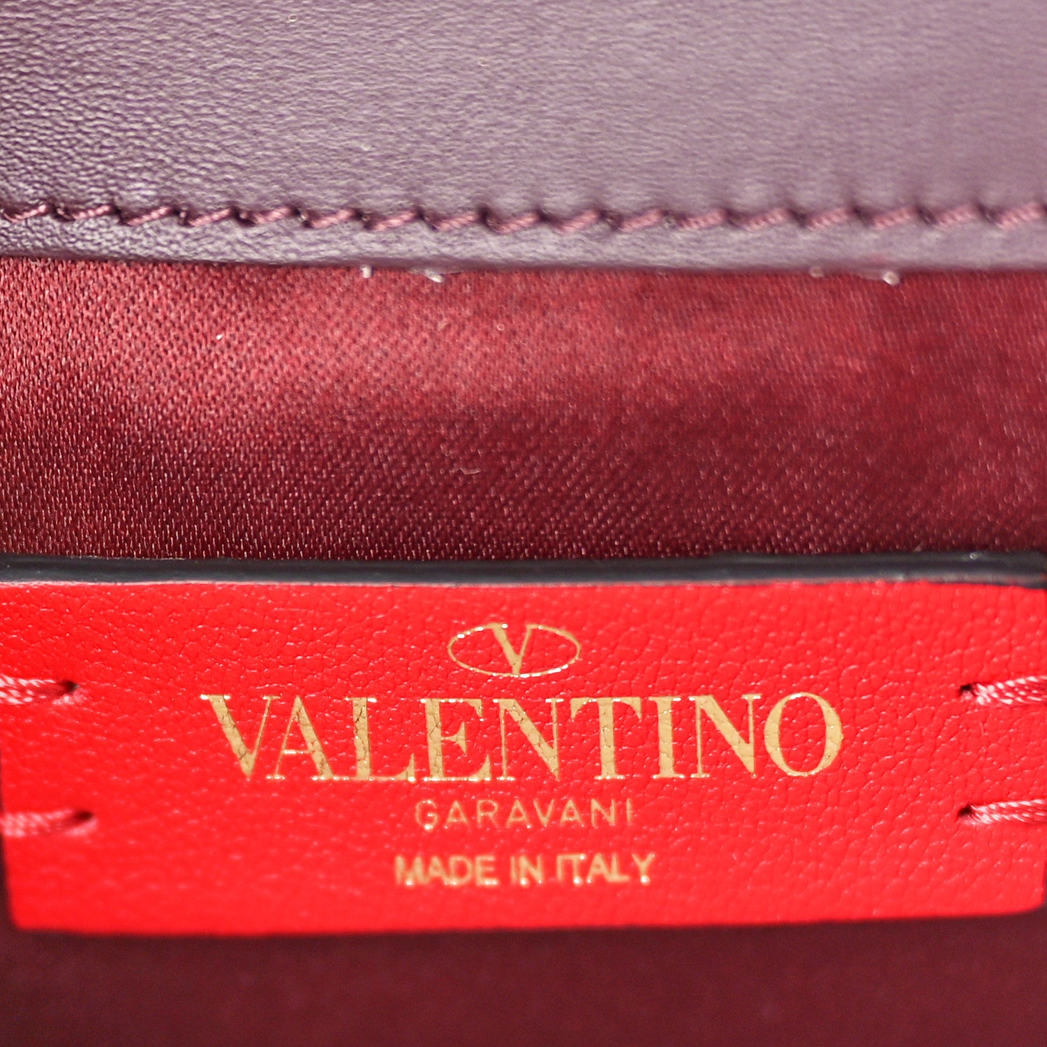 Valentino Garavani X UNDERCOVER Smooth Calfskin Graphic Print VSling Chain Crossbody Bag Rubin 6 of 9