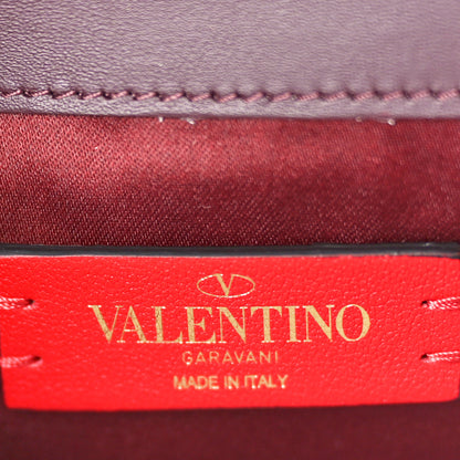 Valentino Garavani X UNDERCOVER Smooth Calfskin Graphic Print VSling Chain Crossbody Bag Rubin 6 of 9