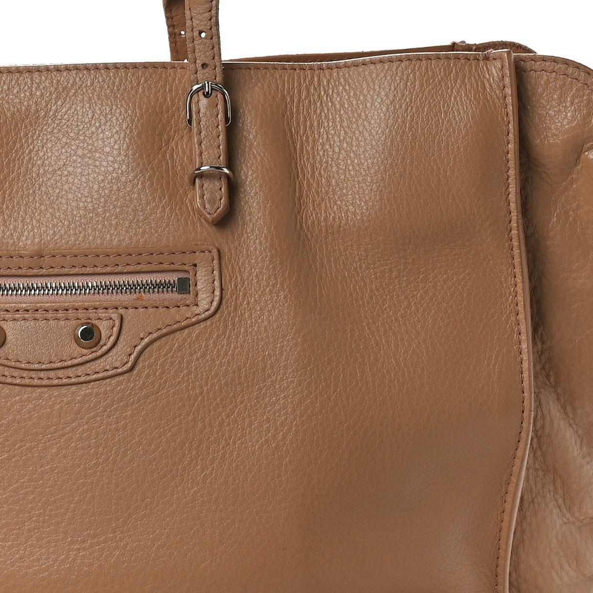 Veau Papier B4 Zip Around Tote Rose Des Sables