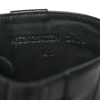 Hermes Calfskin Jaime Ankle Boots 41 Black 8 of 9