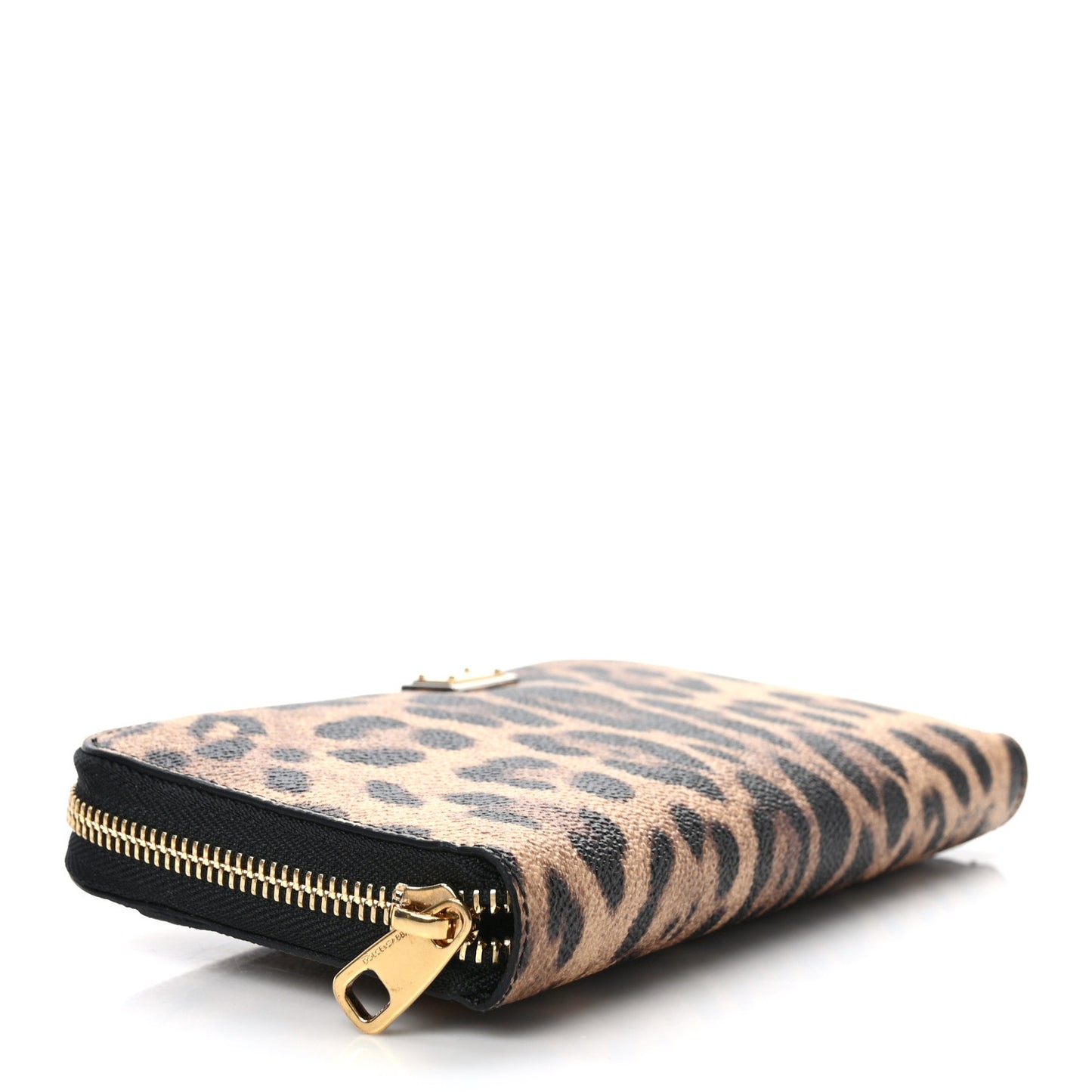 Dauphine Leopard Print Zip Around Wallet