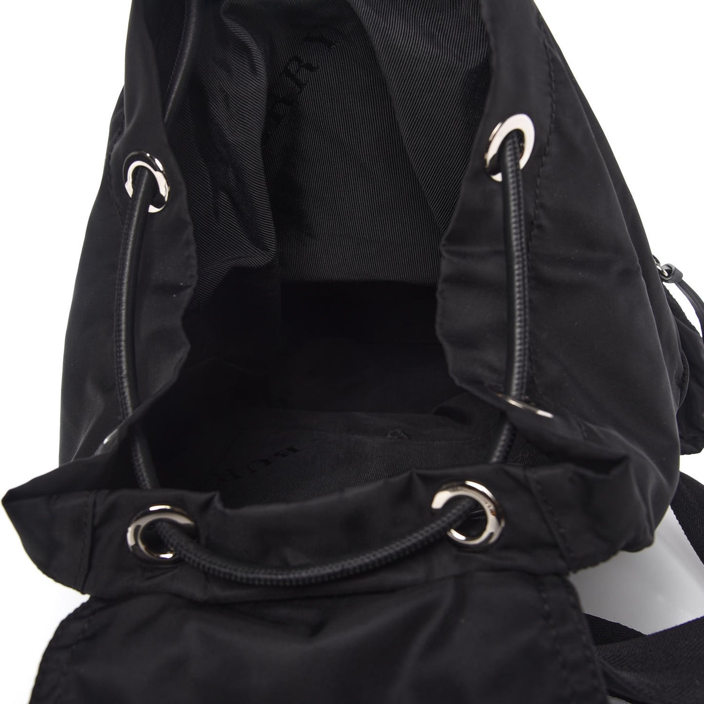 Nylon Medium Rucksack Backpack Black