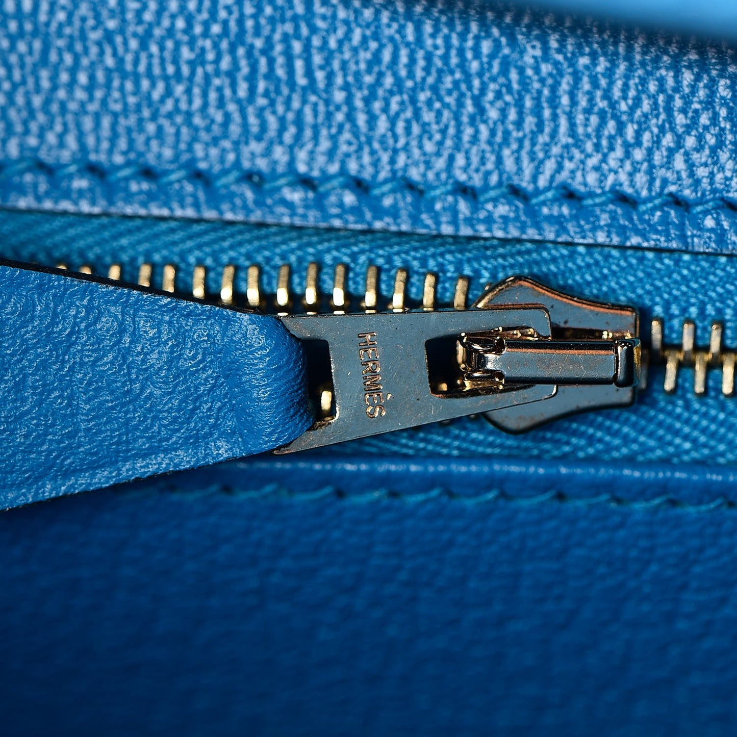 Epsom Birkin 35 Bleu Zanzibar