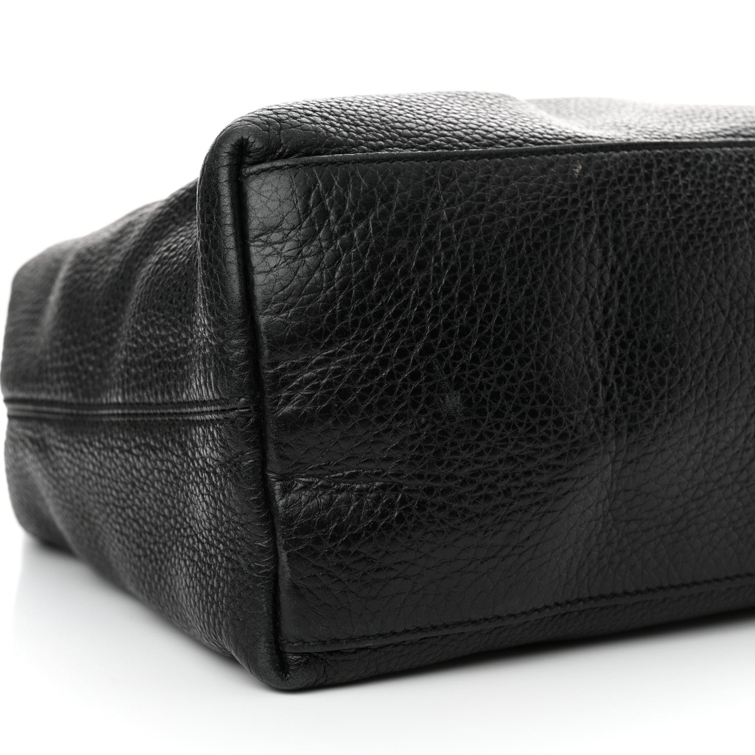 Gucci Pebbled Calfskin Medium Soho Chain Shoulder Bag Black 9 of 22
