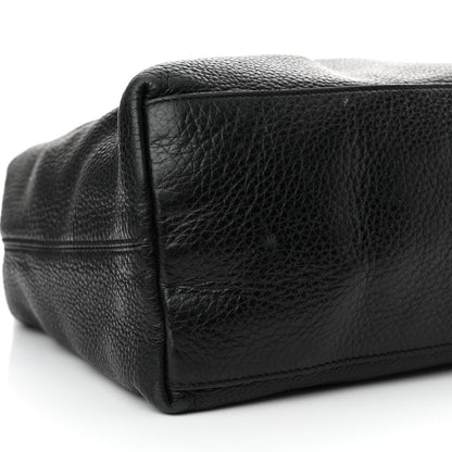 Gucci Pebbled Calfskin Medium Soho Chain Shoulder Bag Black 9 of 22