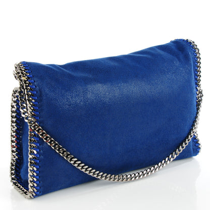 Stella McCartney Shaggy Deer Small Falabella Fold Over Tote Blue 3 of 9