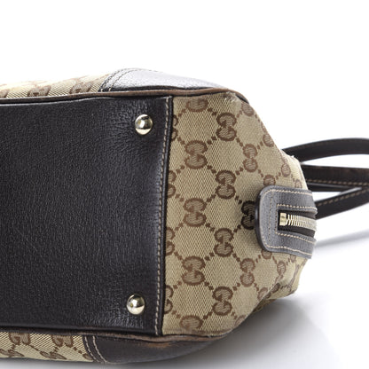 Gucci Monogram Small Princy Satchel Dark Brown 10 of 19
