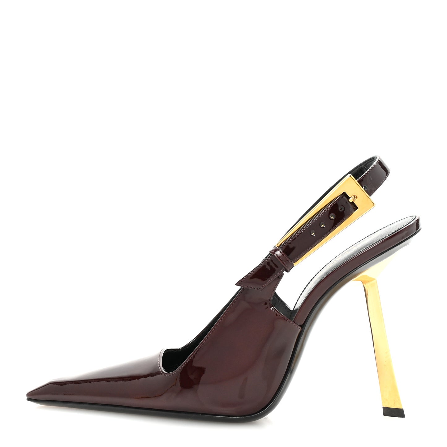 Vernice Gloss Lee 110 Slingback Pumps 38 Marron Glacé