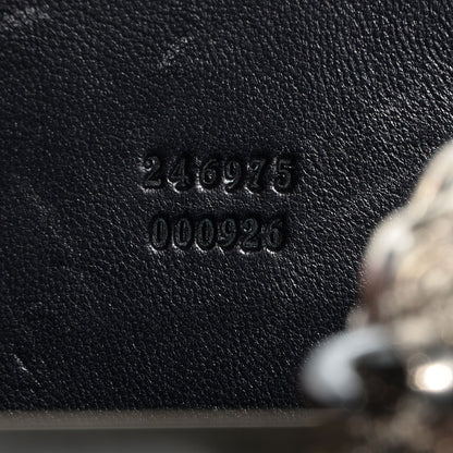 Alexander McQueen Bull Leather Viking Skull Box Clutch Black 7 of 9