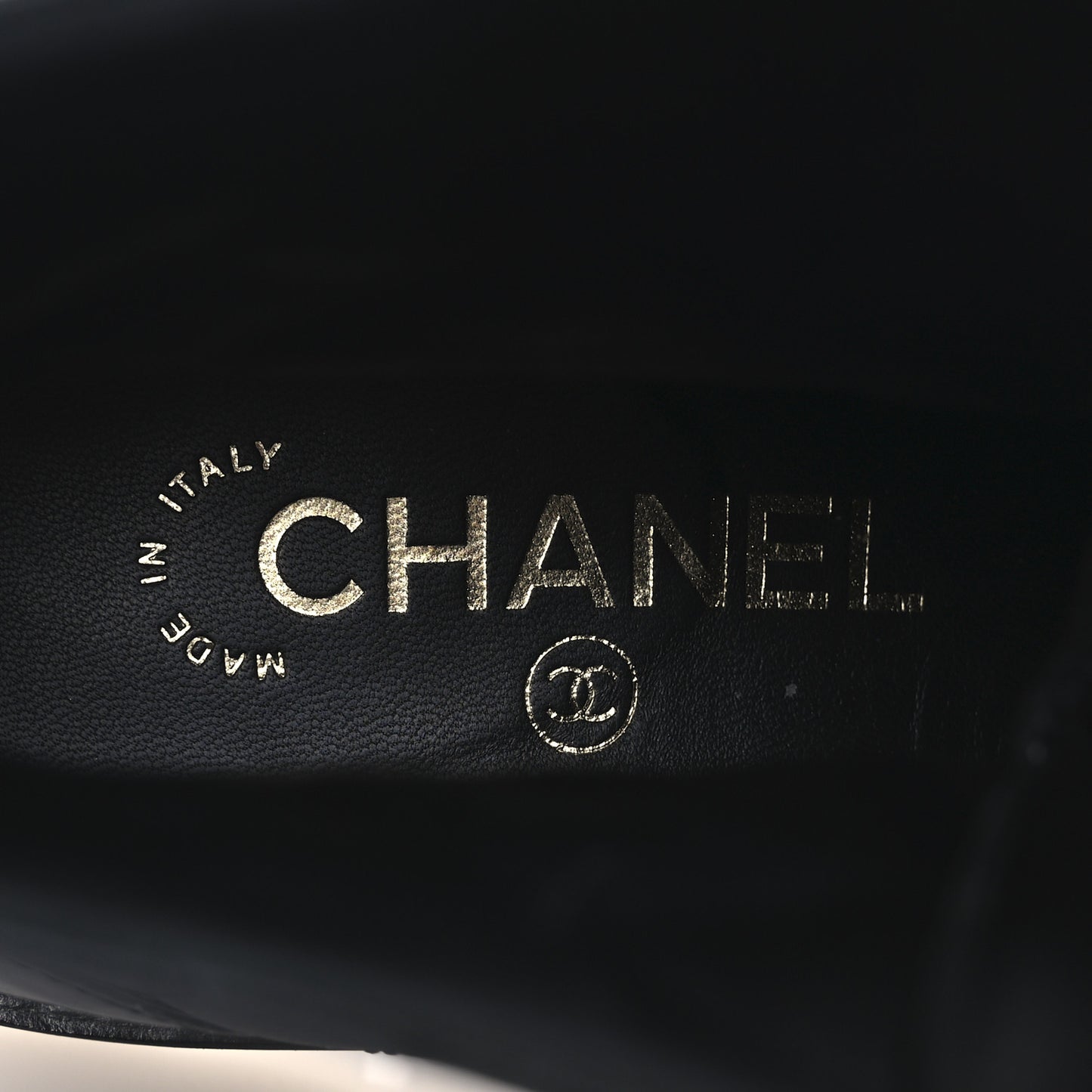 Shiny Lambskin Quilted Lace Up Combat Boots 36.5 Black