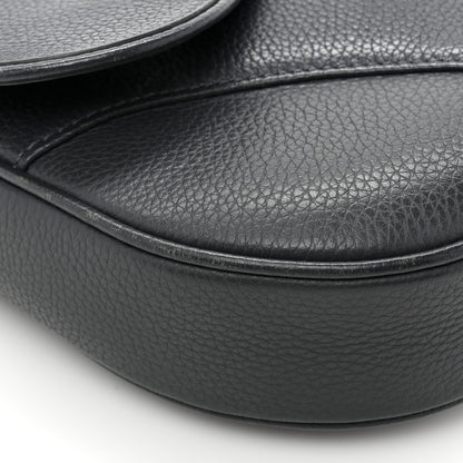 Christian Dior Calfskin Atelier Signature Print Mens Saddle Bag Grey 9 of 15