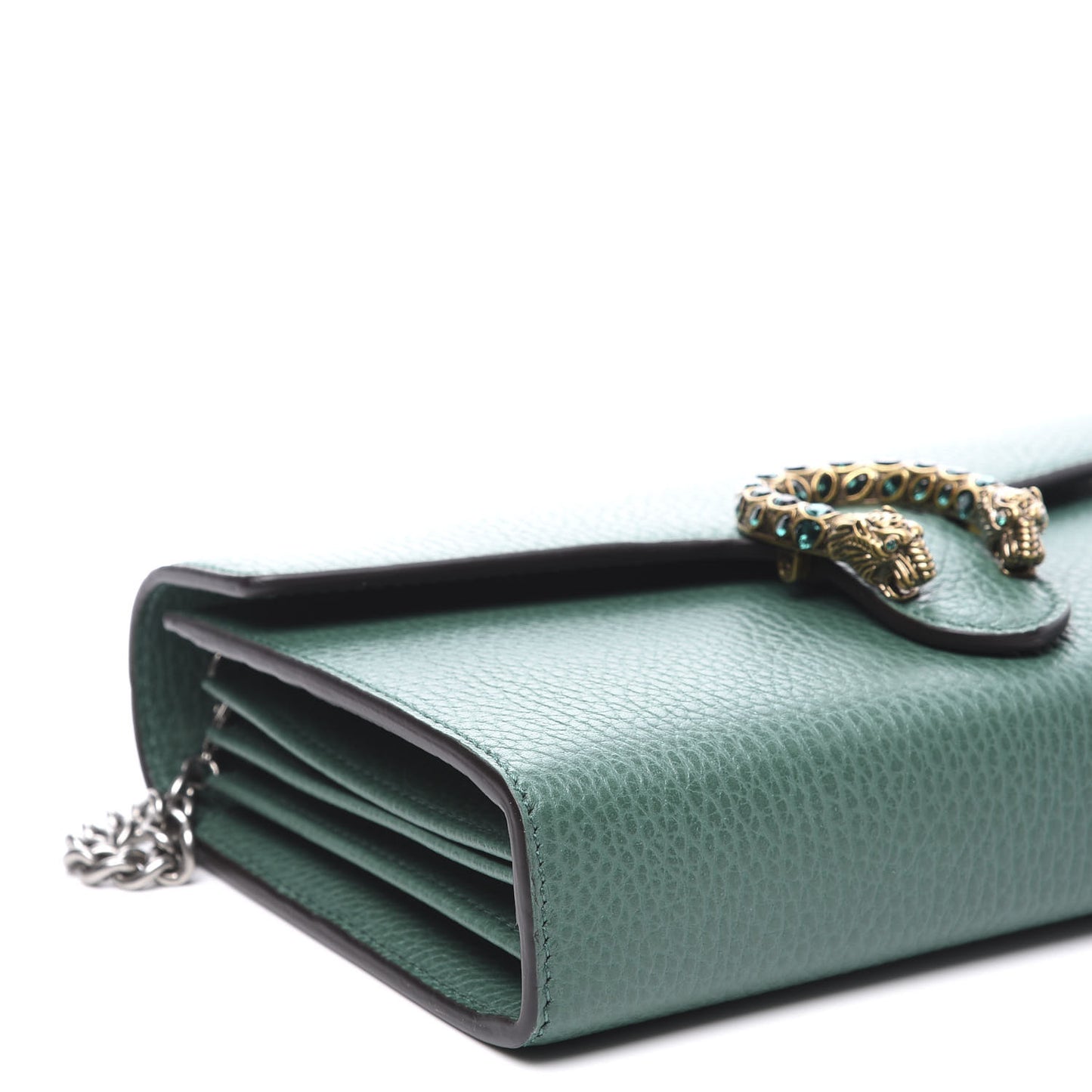Calfskin Mini Dionysus Chain Wallet Emerald